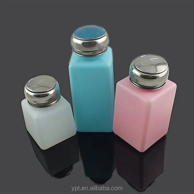 which alcohol bottle has a light blue top