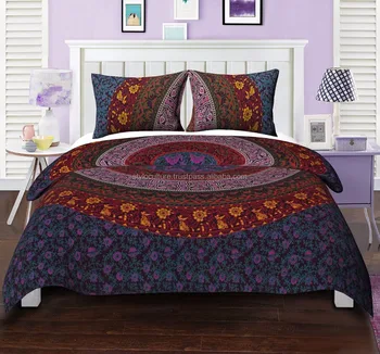 100 Cotton Mandala Doona Cover Duvet Cover With Pillows Queen