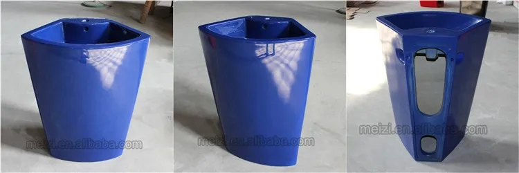 sanitary ware big size unique blue color dining room wash basin