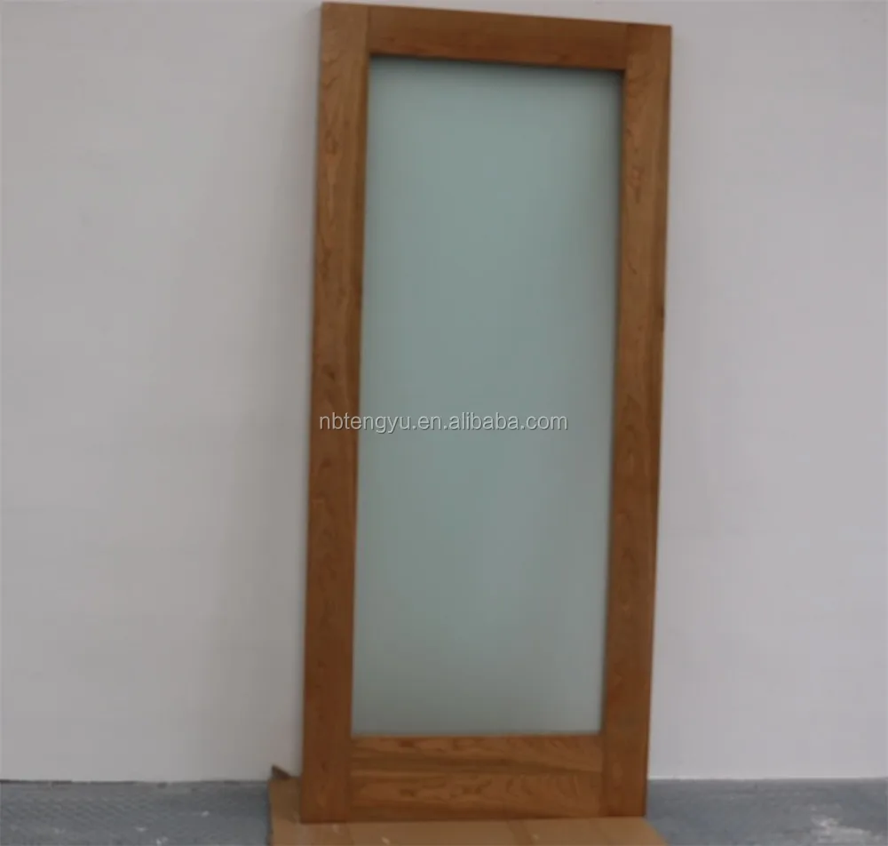 36 En. X 84 En. Moderna Completa Lite Lluvia Vidrio Manchado Pino