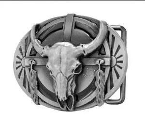 bull belt buckle