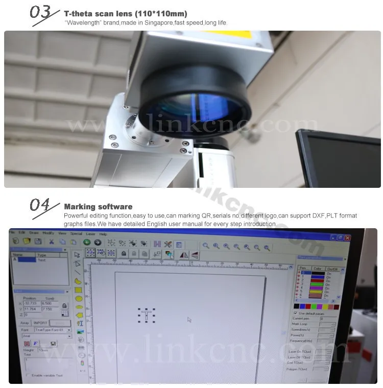 table type fiber marking machine with CE certificates , laser marking machine , cnc laser marking machine