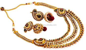 gold plated gram paisley shape necklace larger