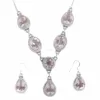 Sterling silver jewelry sets quartz crystal silver jewellery