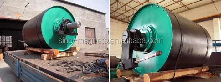 Magnet large rotary drive drum for heavy-duty, high-volume ferrous recovery