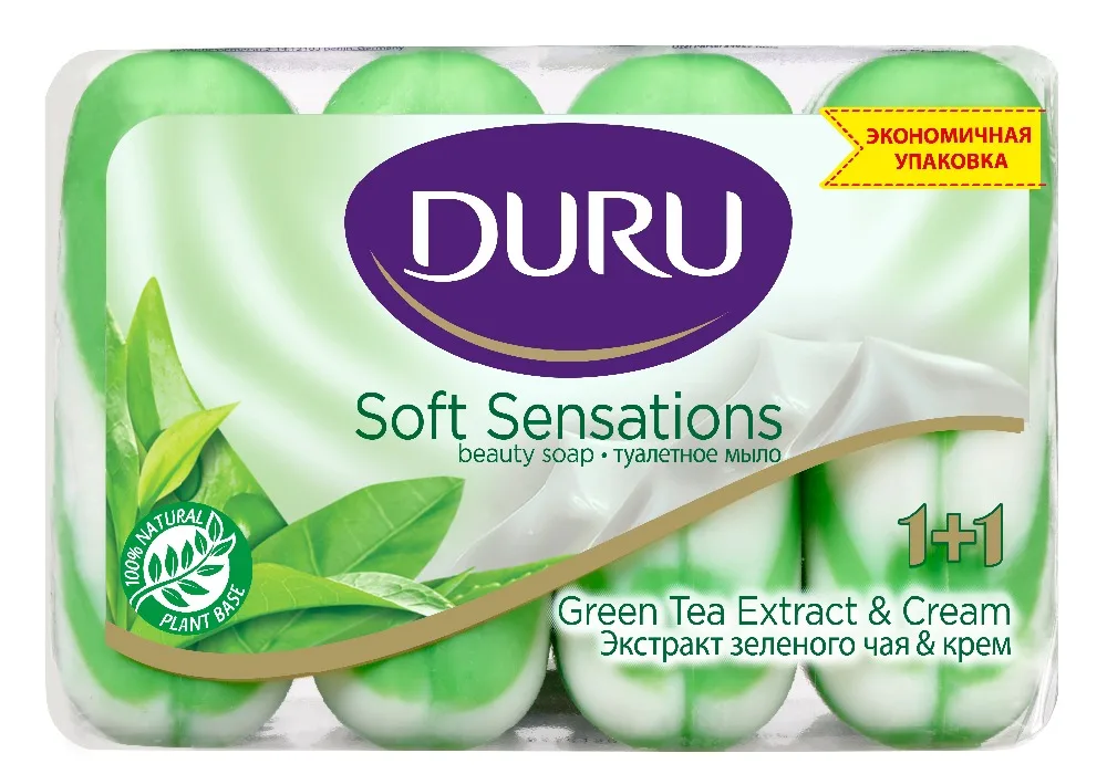 Мыло дуру. Туалетное мыло Duru зеленый чай 4*90г 1 + 1. Крем-мыло кусковое Duru Soft Sensations 1+1 зелёный чай. Мыло туалетное Duru Soft Sens 