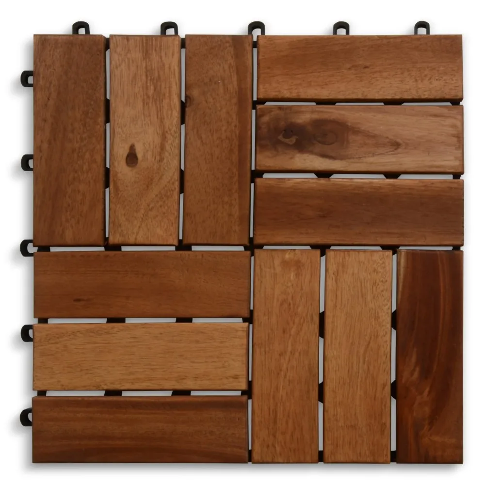 Wood Decking Tiles/interlocking Outdoor Decking Tiles/garden Wood Deck