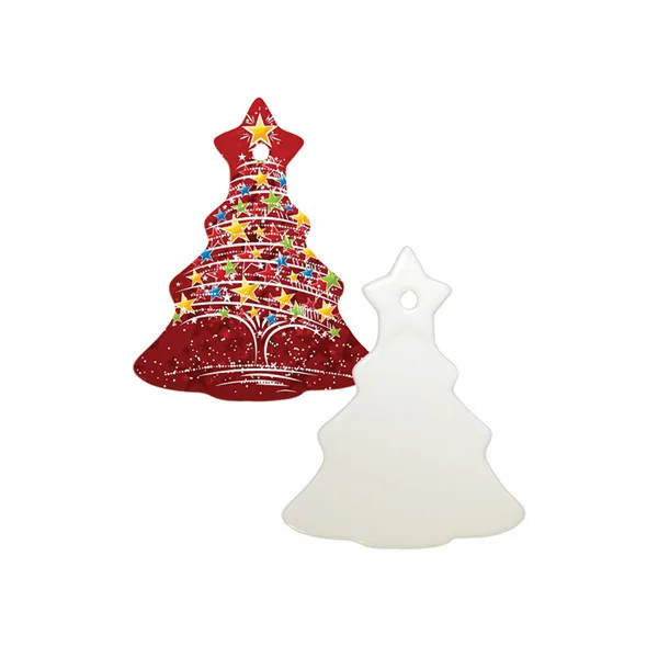 shape ceramic pendant personalised christmas ceramic ornaments