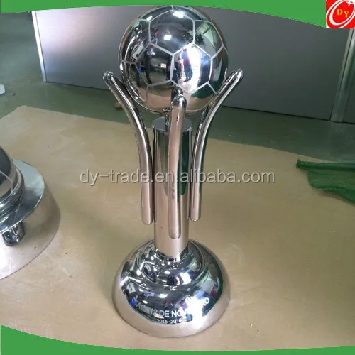 Customized stainless steel football trophy sculpture ,high polished steel trophy