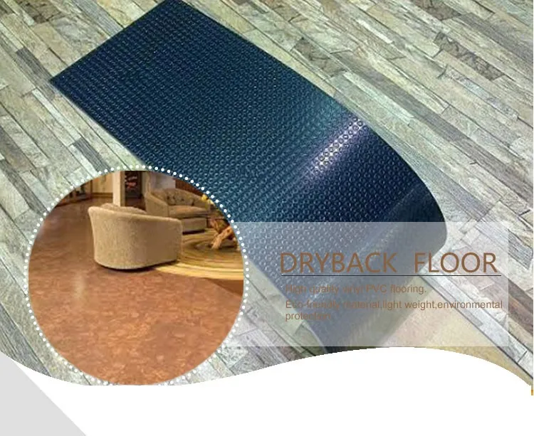 material 0.5mm pvc /plastic Vinyl Waterstone Tile/pvc Lowes Plank Design