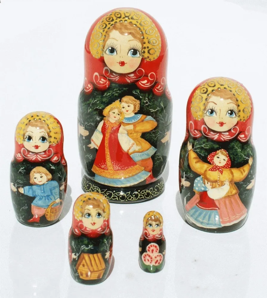 painting russian dolls