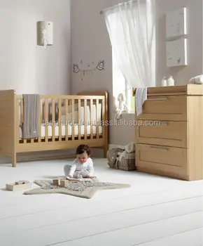baby cot and change table set