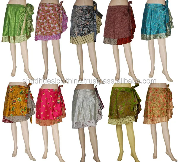 silk sarong skirt