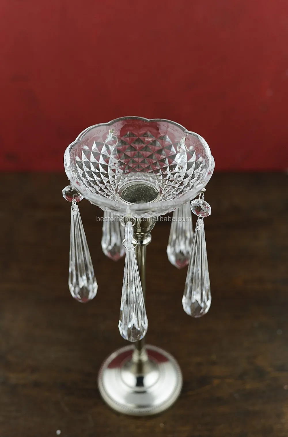 Crystal Bowl Chandelier Lamp Bobeche With Crystal Drop/octagon Buy