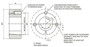 Taper Lock Pulley - Engimech Product ; Available In Aisi 1045 Material ...