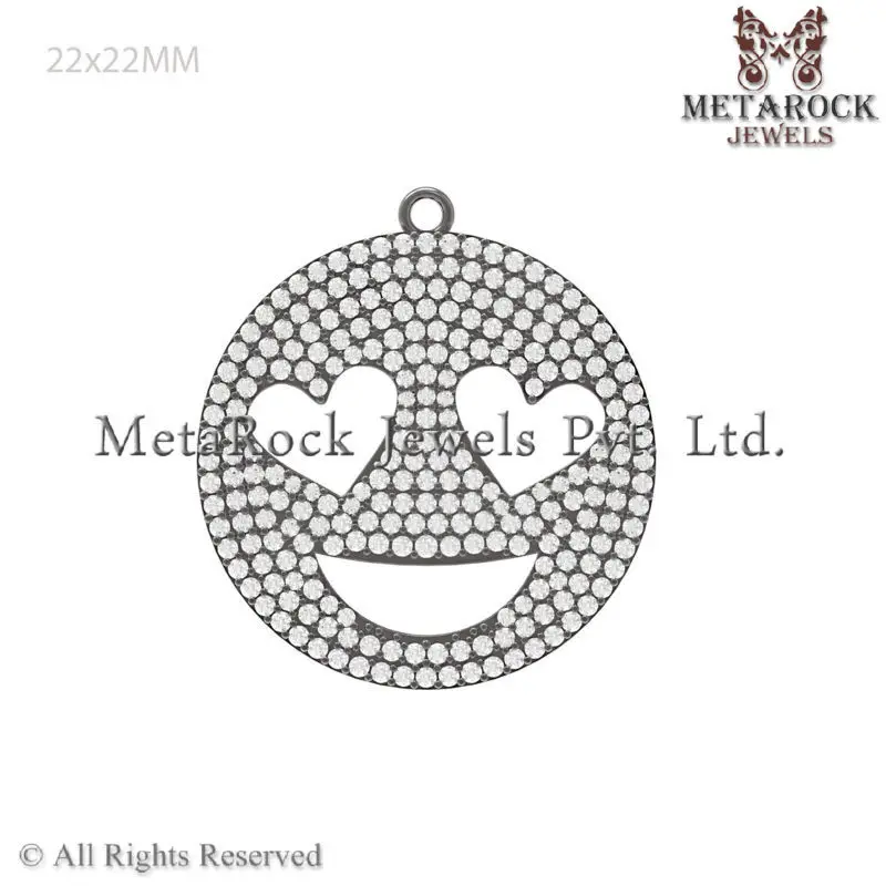 PE-50SWD-Micro-Pave-Setting-Diamond-Charm-Pendant-Sterling-Silver-Diamond-Pendant
