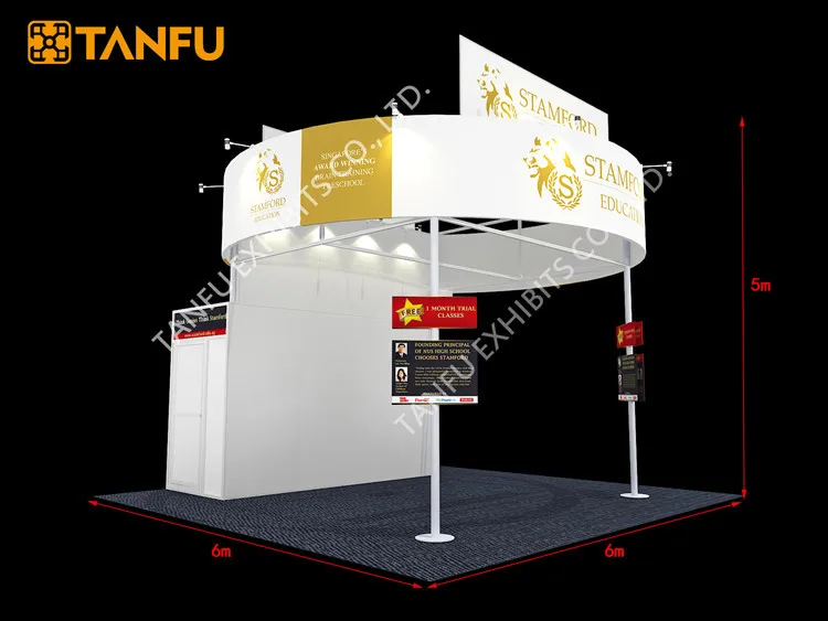 Tanfu 20x30 Lingkaran Spanduk Pameran Dagang Pameran Stan 