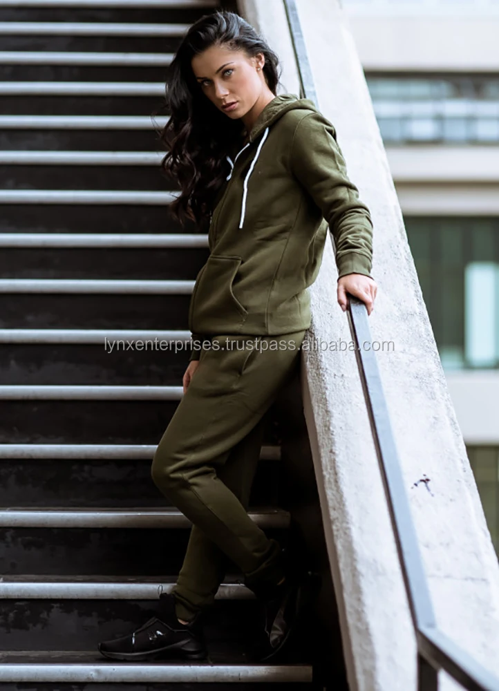 olive green polo jogging suit
