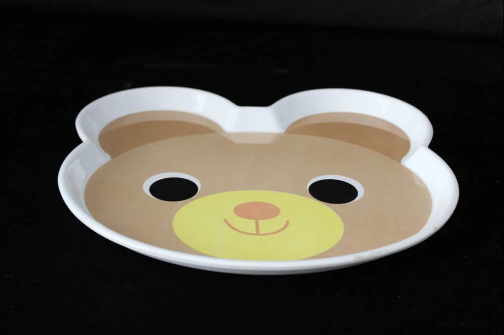 12.5inch melamine little bear meal plate