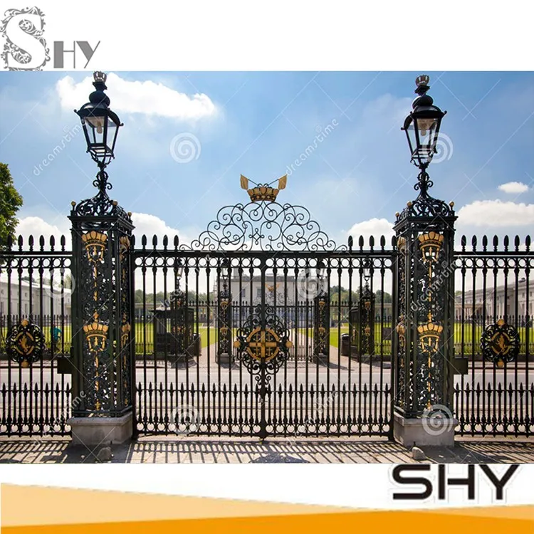 Modern Wrought Iron Main Fencing Gate Design Of School - Buy Iron Main