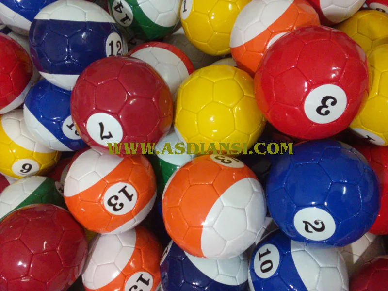 pool soccer balls