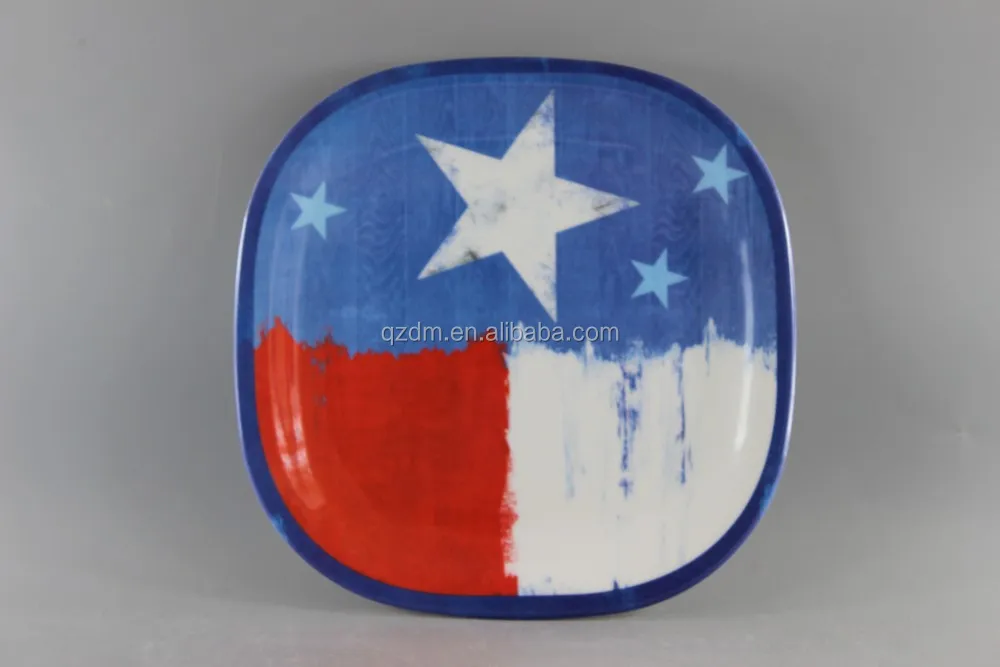 Square Shape Melamine Dinner Plate