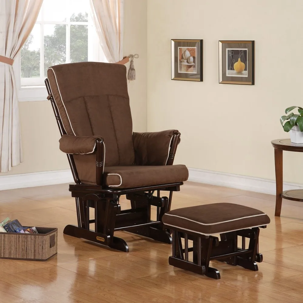 1615580 Wooden Glider Rocker & Ottoman Buy Wooden Glider Rocker