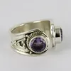 FRIENDSHIP BAND RING !! Purple Amethyst Silver 925 Gemstone Jewellery, Free Size Ring, Silver Jewelry