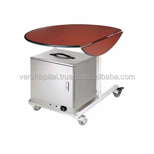 Room Service Trolley With Hot Box Buy Folding Room Service Trolley