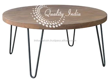 Round Wooden Top With Metal Four Legs Base Table Leg Dining Wood Pool Chrome Product On Round Wooden Top With Metal Four Legs Base Table Leg Dining Wood Pool Chrome Product On