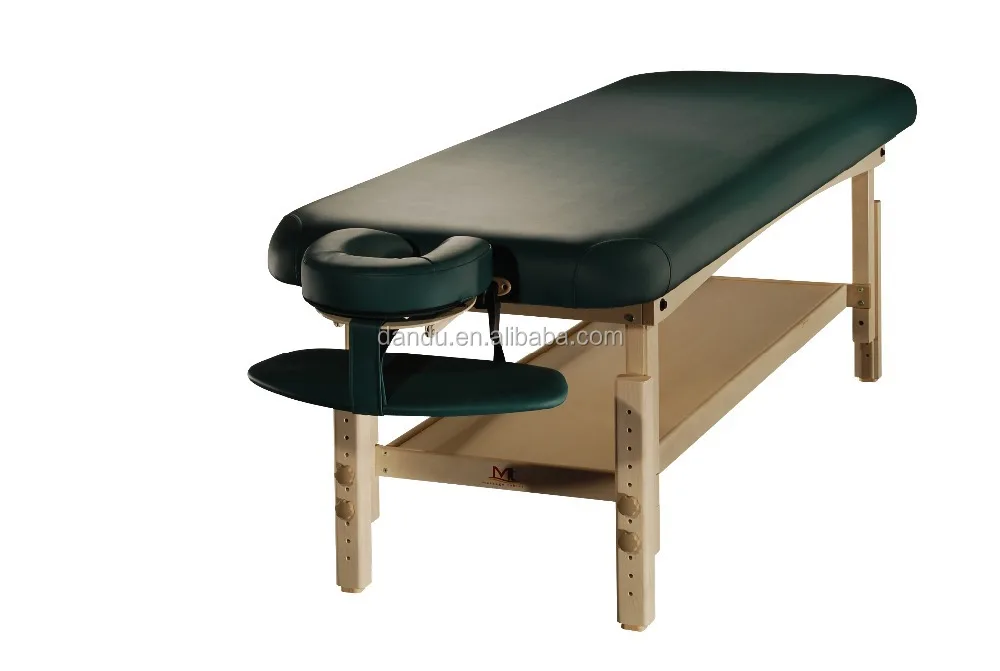 Classic Flat Hot Sale Stationary Salon Spa Bed Thai Bed Massage Wooden
