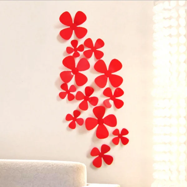 Wall Decor Stickers creative wall decor sticker plastic 3d flower wall sticker - buy Wall Decor Stickers creative wall decor sticker plastic 3d flower wall sticker - buy