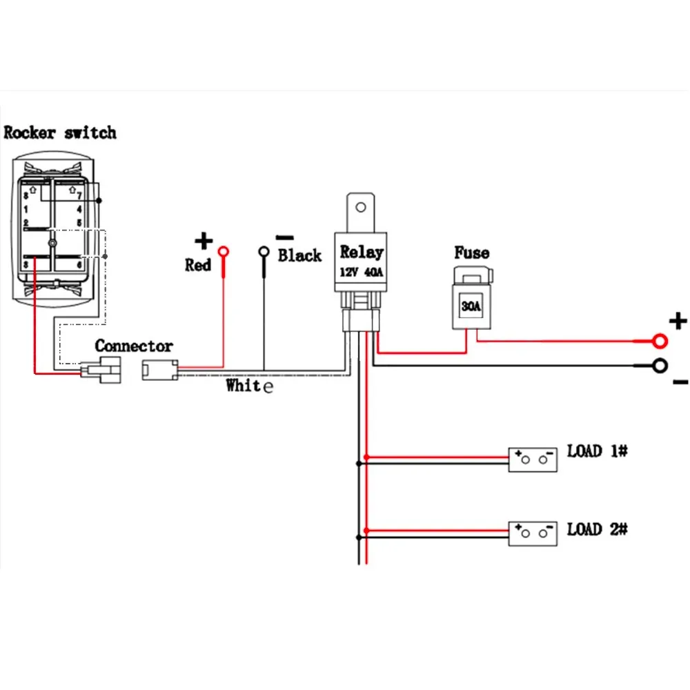 Image Result For Rocker Switch Wiring Diagram