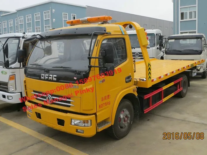 China Best Price 4tons Wrecker Tow Truck With Crane Platform Towing