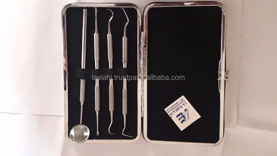 Odm Oem 2024 Set Of 4 Pro Dental Tooth Pick Probe Set Kit Teeth Clean ...