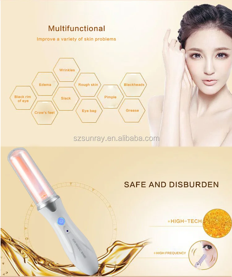 High Quality Plasma Treatment Facial Ion Magic Wand Skin Lift And