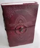 Genuine legends embossed with stone thread closure leather notebook