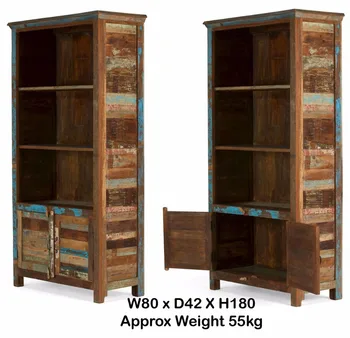 Indian Recycled Wood 2 Door Bookcase Buy Solid Wood