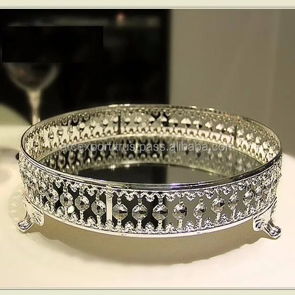 new modern fancy decorative crystal wedding tray, View new modern fancy