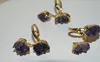 Double Amethyst Druzy Free Form Ring, Double Druzy Amethyst Stone Ring, Natural Amethyst Druzy Quartz Stone Ring