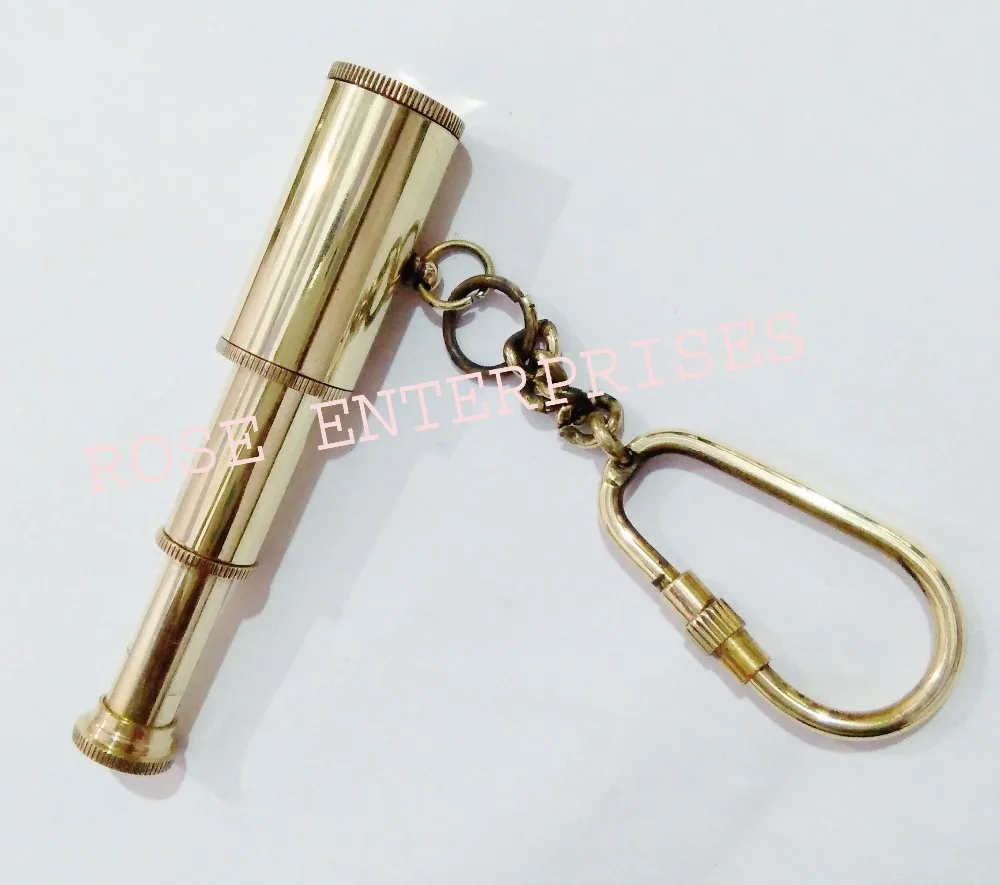 Brass Anchor And Shackle Key Chain Nautical Maritime Key Ring New 4.5/" Long