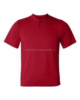 plain red baseball jersey