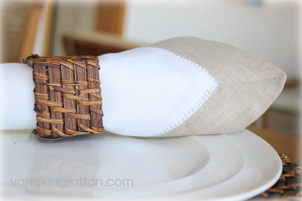 Vietnam Bambú Y Ratán Anillo De Servilleta - Buy Servilleta Anillos