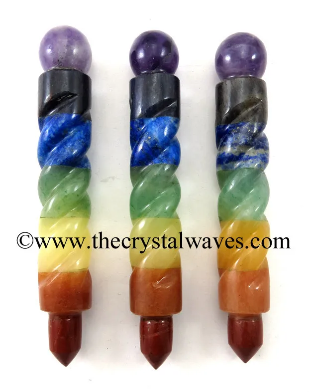 Mix Assorted Gemstone Chakra Healing Stick With Merkaba Buy Selenite