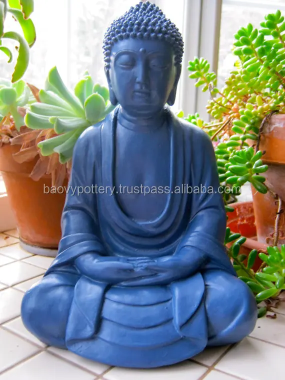 Antique Head Buddha Statue Light Cement,Stone,Glazed Outdoor Buddha