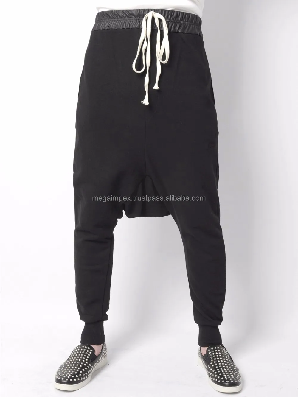 drop crotch sweatpants mens