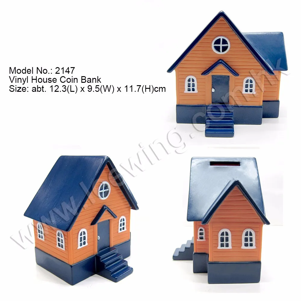 piggy bank shaped like a house