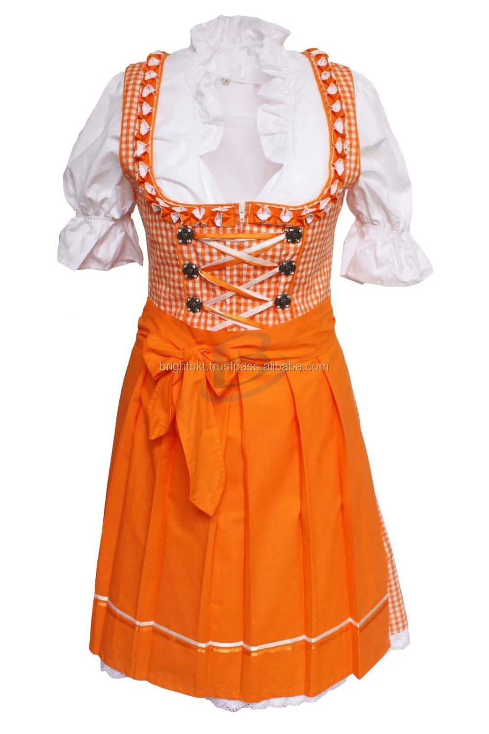 Bright New Arrival Mini Dirndl Dress Bavarian Octoberfest Dirndls