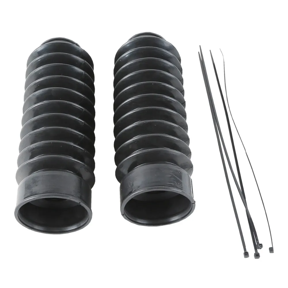Tcmt Xf2906c60 Black Front Rubber 49mm Gator Fork Tubes Boots For