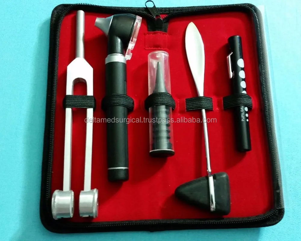 Led Fiber Optic Otoscope Tuning Fork C128 Taylor Hammer Diagnostic Ent